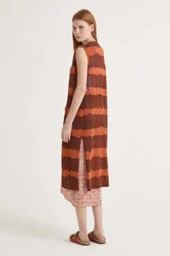 Hot Maliparmi CHALECO LUREX PRINT Rosa