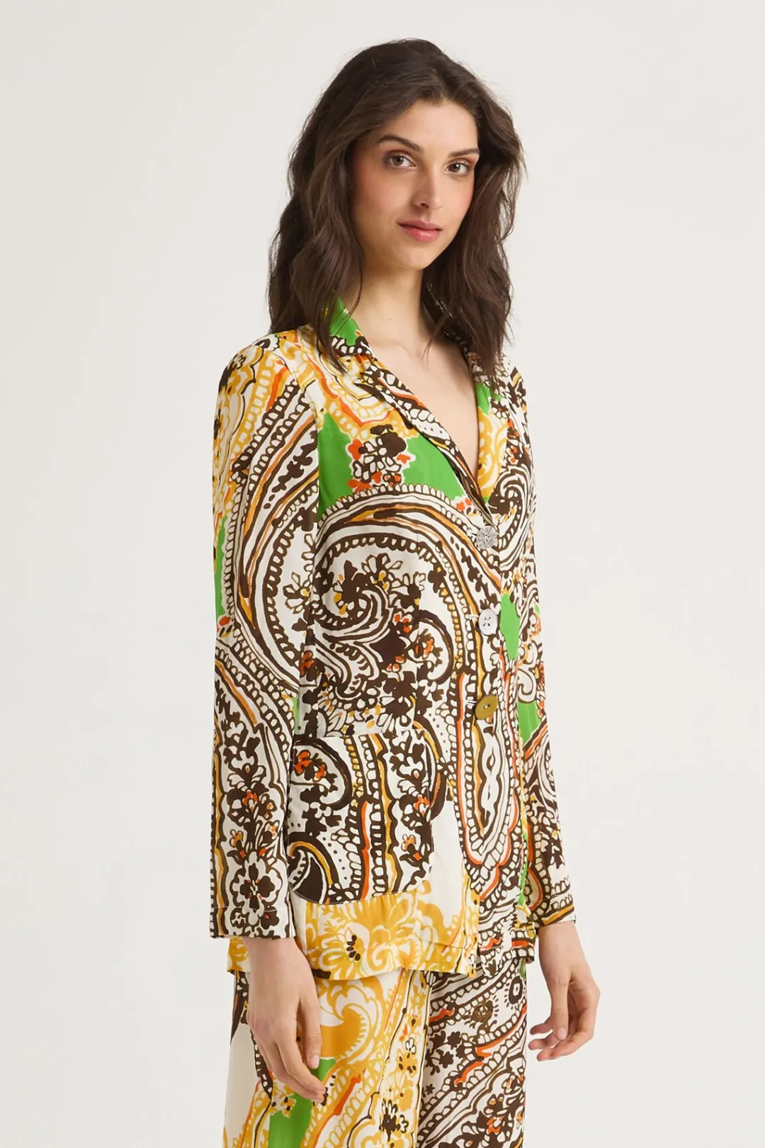 Sale Maliparmi CHAQUETA ARABESQUE PRINT Amarillo