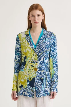 Hot Maliparmi CHAQUETA ARABESQUE PRINT Azul