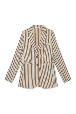 Fashion Maliparmi CHAQUETA FLUID STREAK Azul claro