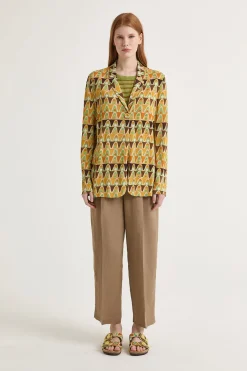 Best Maliparmi CHAQUETA GEOMETRIC MIMOSA Amarillo