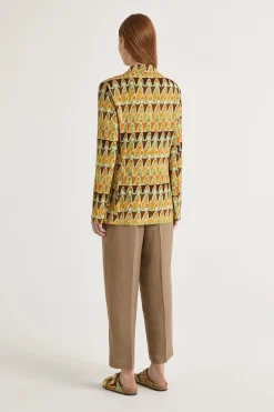 Best Maliparmi CHAQUETA GEOMETRIC MIMOSA Amarillo
