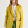 Outlet Maliparmi CHAQUETA LINEN JACQUARD Amarillo
