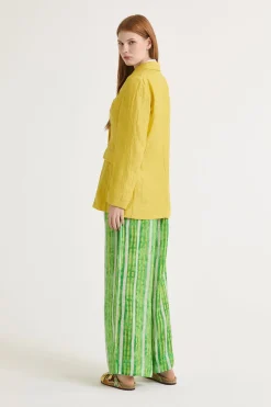 Outlet Maliparmi CHAQUETA LINEN JACQUARD Amarillo