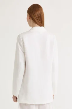 Clearance Maliparmi CHAQUETA MAGNOLIA LINEN Blanco