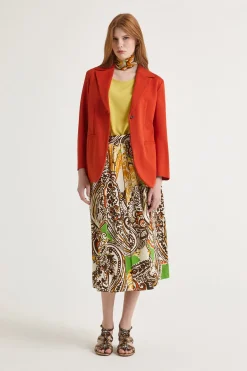 Hot Maliparmi CHAQUETA MILANO STITCHING Naranja