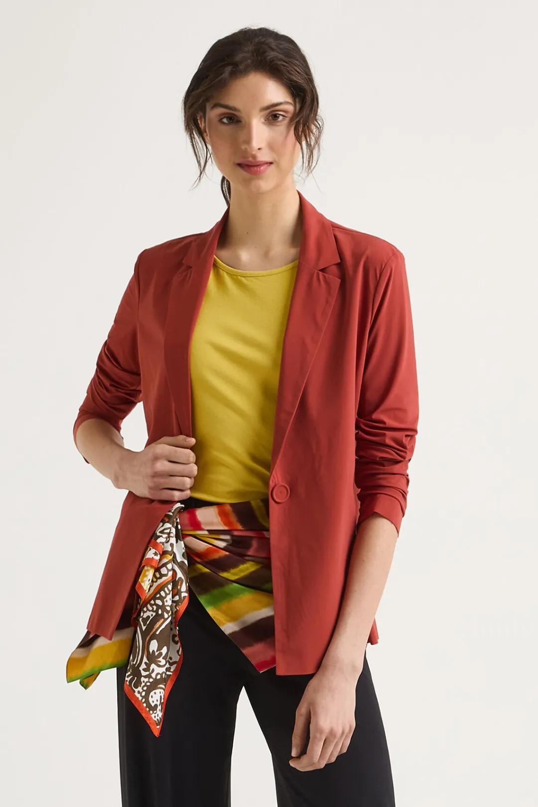 Hot Maliparmi CHAQUETA SOFT JERSEY Cuero