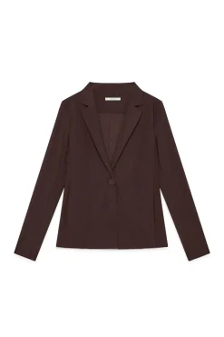 New Maliparmi CHAQUETA SOFT JERSEY Marrón oscuro