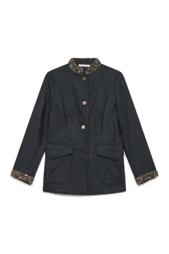 Hot Maliparmi CHAQUETA SPRING DENIM Azul noche