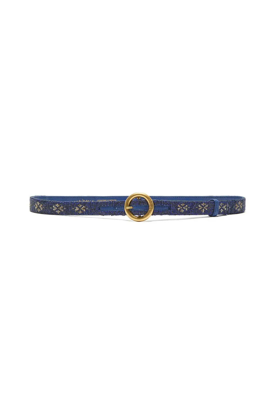Discount Maliparmi CINTURÓN LEATHER & BEADS Azul