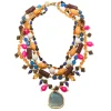 Sale Maliparmi COLLAR MULTI BEADS & RESIN Rojo ladrillo