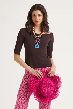 Sale Maliparmi COLLAR MULTI BEADS & RESIN Rojo ladrillo