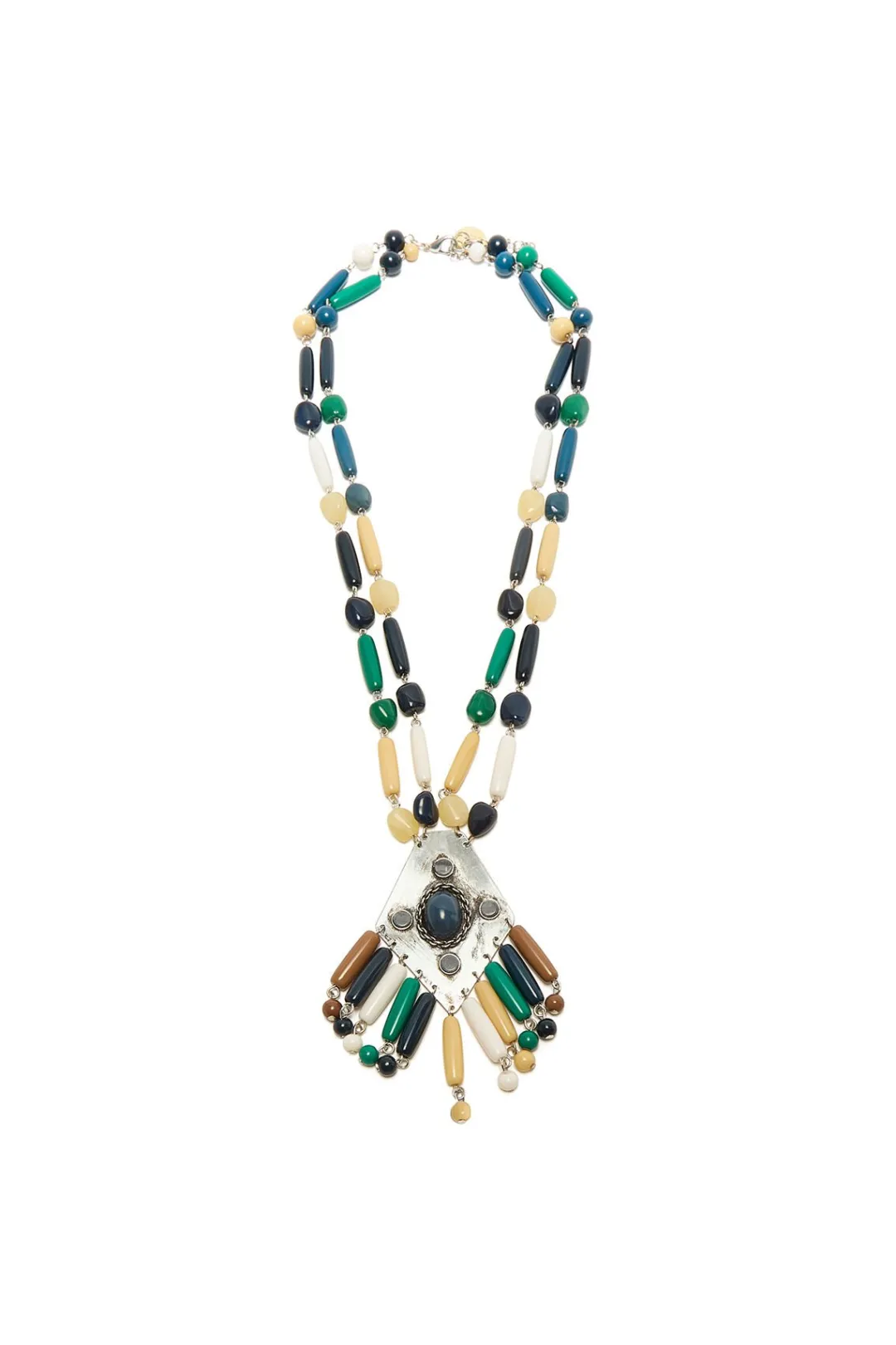 Fashion Maliparmi COLLAR MULTIRESIN & BRASS Azul