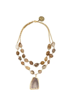 Clearance Maliparmi COLLAR STONE CHAIN Ámbar