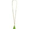 Hot Maliparmi COLLAR STONES & CHAIN Verde