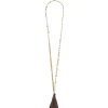 Discount Maliparmi COLLAR STONES & CHAIN Marrón