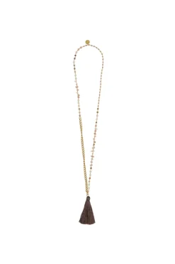 Discount Maliparmi COLLAR STONES & CHAIN Marrón
