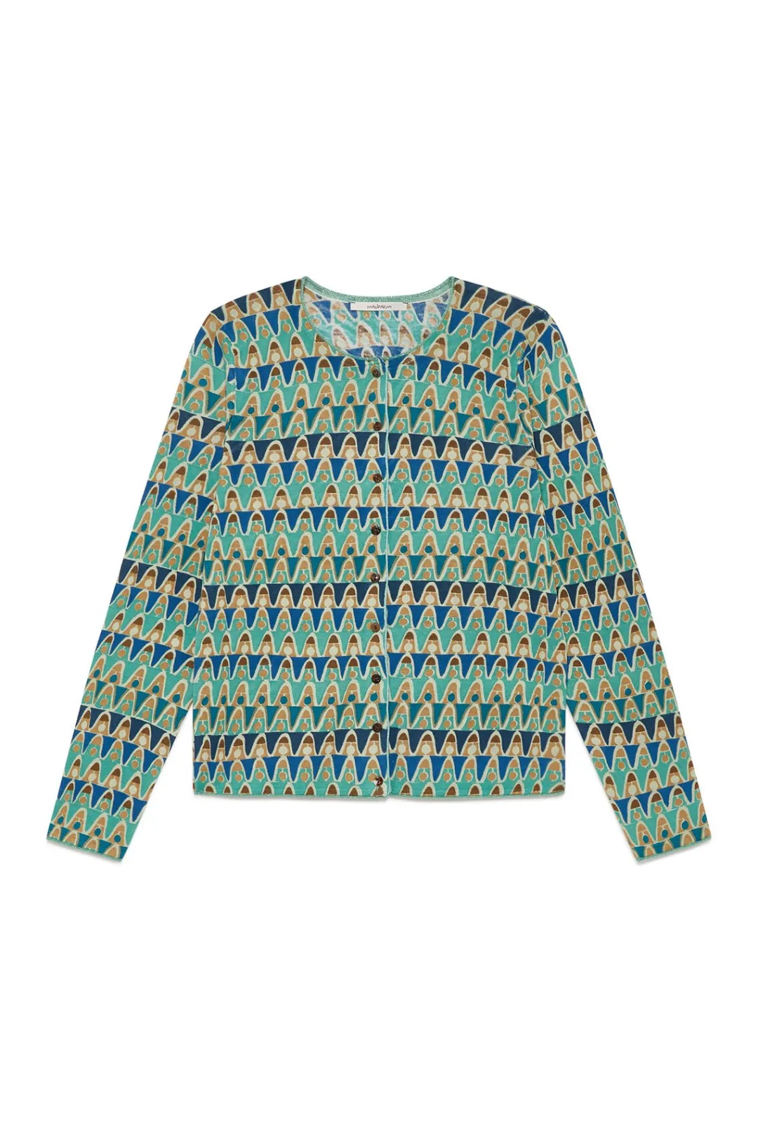 Best Maliparmi CÁRDIGAN GEOMETRIC MIMOSA Azul