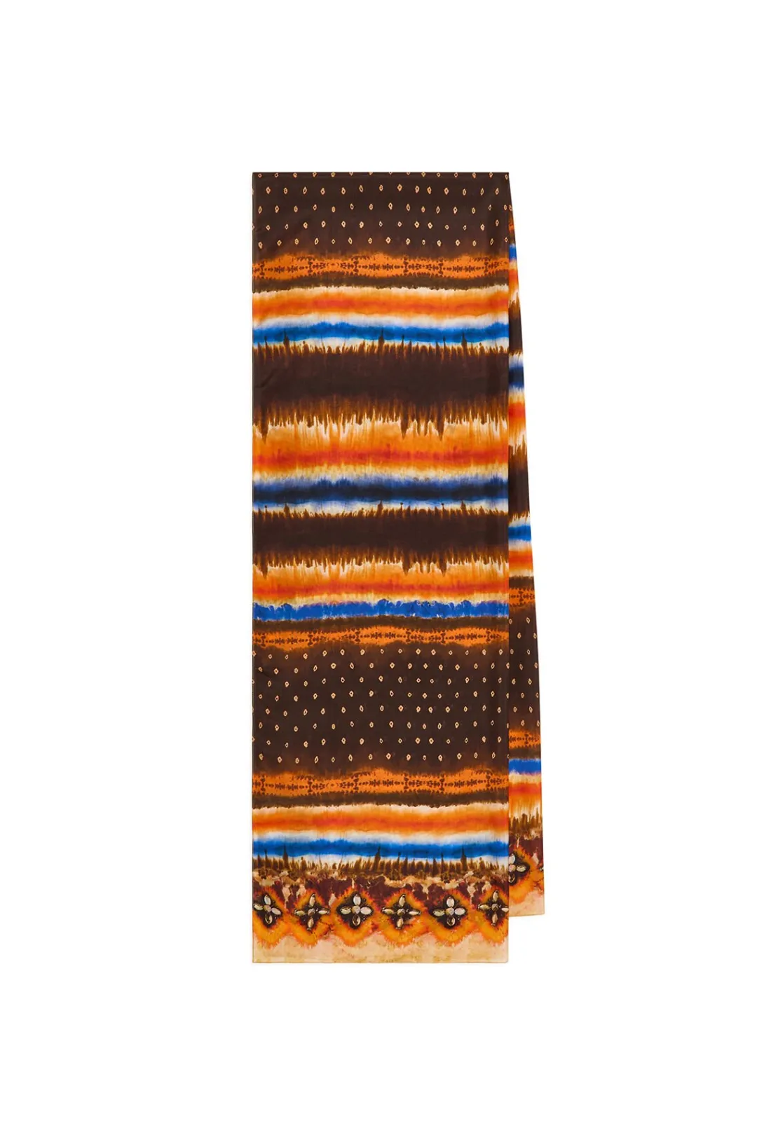 New Maliparmi ESTOLA 70X200 COLLECTION PRINT Marrón oscuro