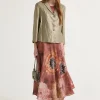 New Maliparmi FALDA BLOOMING SHIBORI Rosa