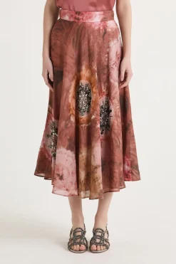 New Maliparmi FALDA BLOOMING SHIBORI Rosa