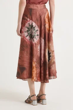 New Maliparmi FALDA BLOOMING SHIBORI Rosa