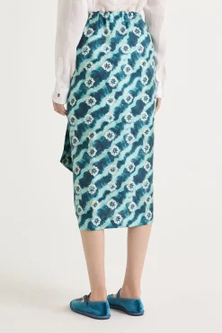 Outlet Maliparmi FALDA COLLECTION PRINT Azul