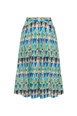 Online Maliparmi FALDA GEOMETRIC MIMOSA Azul