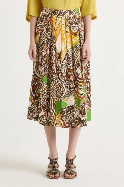 Online Maliparmi FALDA GEOMETRIC MIMOSA Amarillo