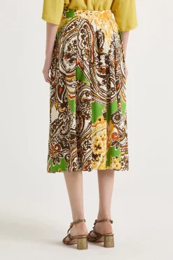 Online Maliparmi FALDA GEOMETRIC MIMOSA Amarillo