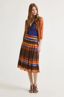 Hot Maliparmi FALDA MALI TYE DYE Naranja