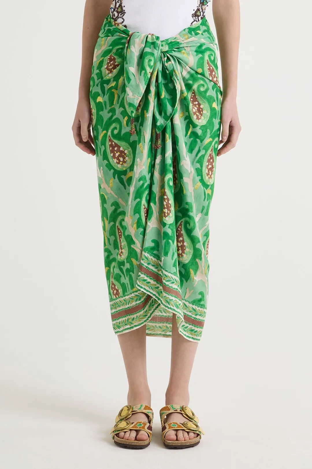 Fashion Maliparmi FALDA MIRTLE PAISLEY Verde