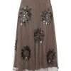 Discount Maliparmi FALDA PRECIOUS FLOWERS Gris