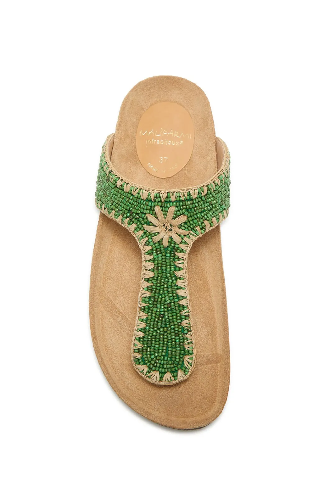 Discount Maliparmi INFRABIJOUX® BEADS & RAFFIA Verde césped