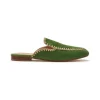 Hot Maliparmi MOCASINES LEATHER & RAFFIA Verde césped