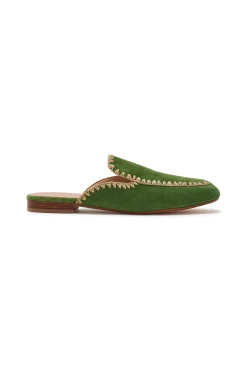 Hot Maliparmi MOCASINES LEATHER & RAFFIA Verde césped