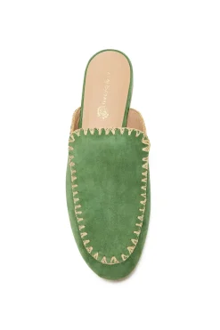 Hot Maliparmi MOCASINES LEATHER & RAFFIA Verde césped