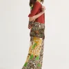 Outlet Maliparmi PANTALÓN ARABESQUE PRINT Amarillo