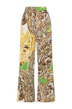 Outlet Maliparmi PANTALÓN ARABESQUE PRINT Amarillo