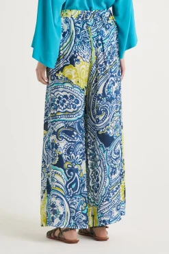 Sale Maliparmi PANTALÓN ARABESQUE PRINT Azul