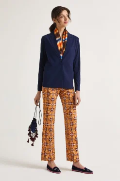Best Maliparmi PANTALÓN CALEIDO FLOWER Naranja