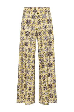 Fashion Maliparmi PANTALÓN CALEIDO FLOWER Gris