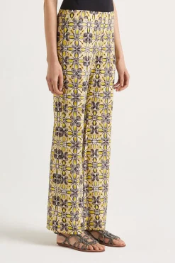 Outlet Maliparmi PANTALÓN CALEIDO FLOWER Gris