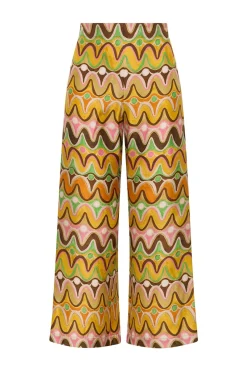 Outlet Maliparmi PANTALÓN COLLECTION PRINT Naranja
