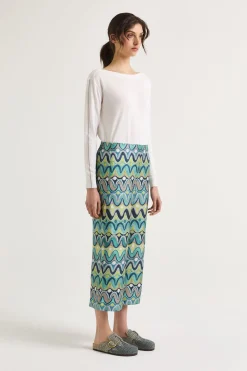 Online Maliparmi PANTALÓN COLLECTION PRINT Menta