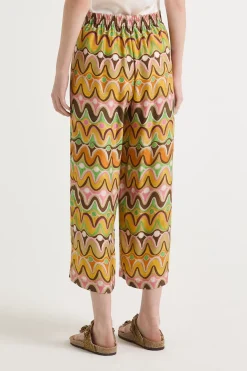 Outlet Maliparmi PANTALÓN COLLECTION PRINT Naranja