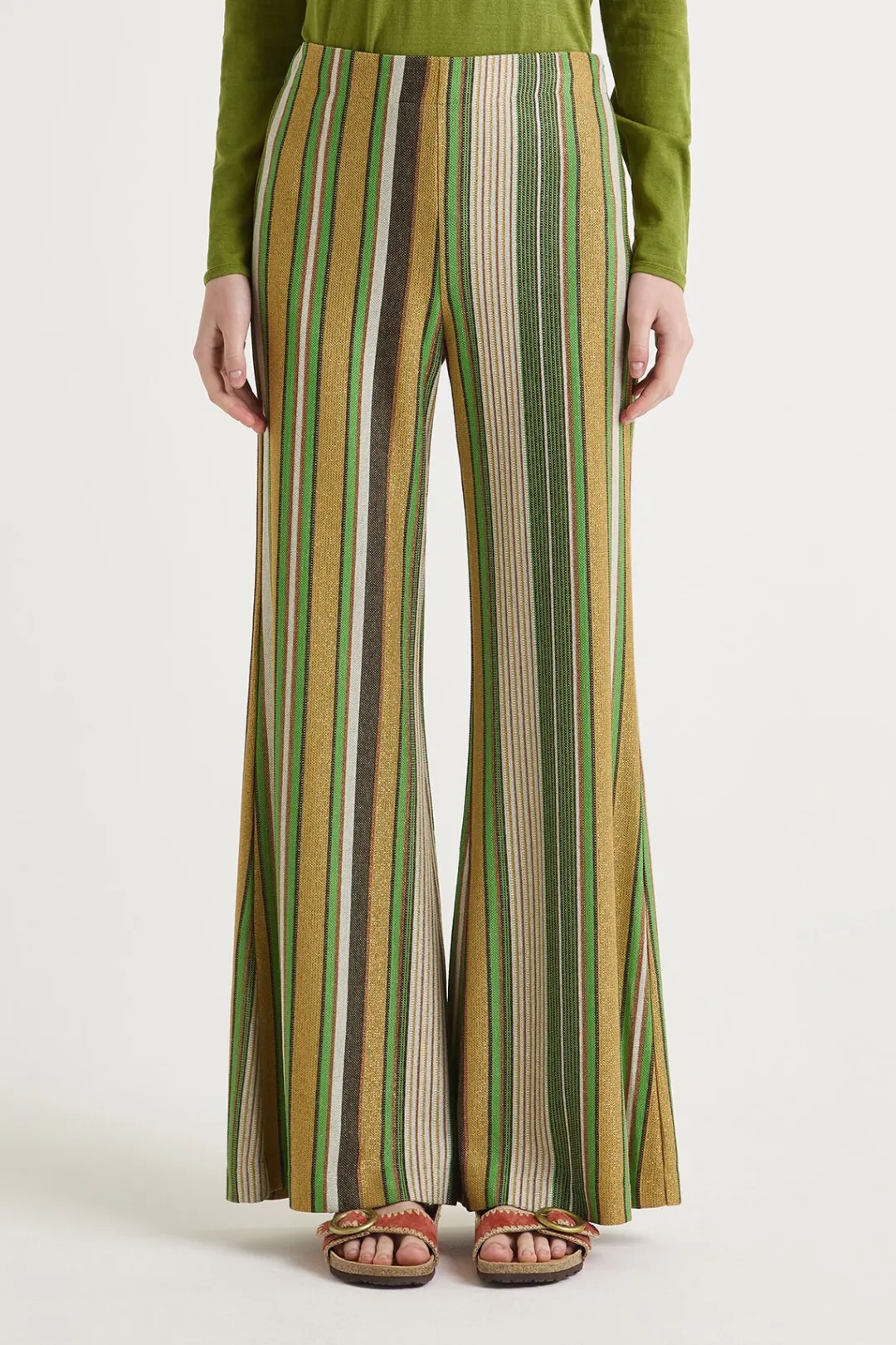 Best Maliparmi PANTALÓN COLORFUL STRIPES Verde