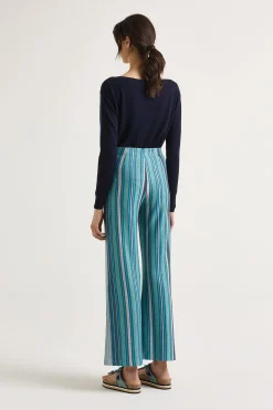 Hot Maliparmi PANTALÓN COLORFUL STRIPES Azul
