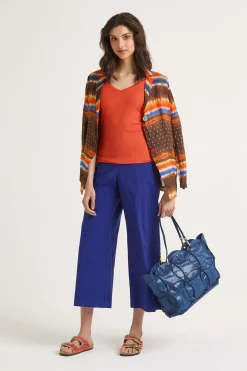 Outlet Maliparmi PANTALÓN DYED COTTON Azul