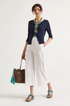 Sale Maliparmi PANTALÓN DYED COTTON Blanco